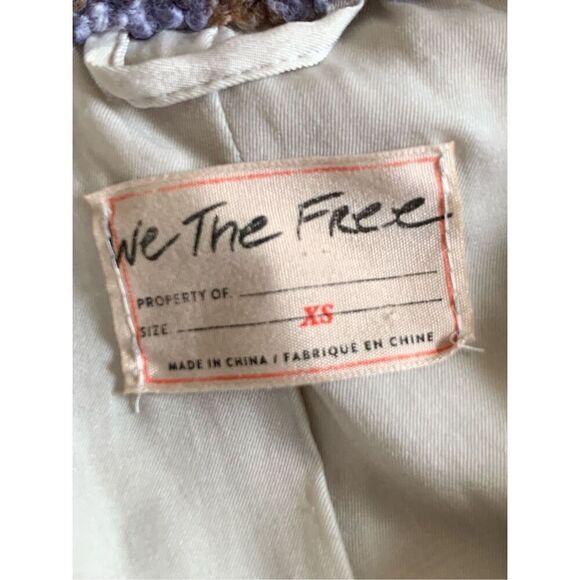 Free People Faded Dreams Cozy Trucker Jacket Periwinkle Size XS - Picture 9 of 12